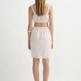 Posse - MARLOWE SKIRT - CREAM & RED POLKA DOT