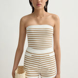 Posse - ARI SHORT - TAN STRIPE