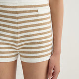 Posse - ARI SHORT - TAN STRIPE
