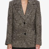 Christopher Esber - Warped Herringbone Peacoat