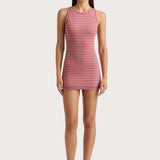Faithfull - Maceio Mini Dress Vermillion Stripe - Final Sale