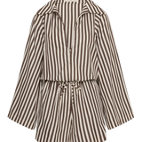 Faithfull - Aksel Playsuit Norway Stripe Espresso