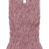 Faithfull - Heidi Top Gingham Deep Red