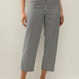 Faithfull - Claudine Pant Black Textured Gingham