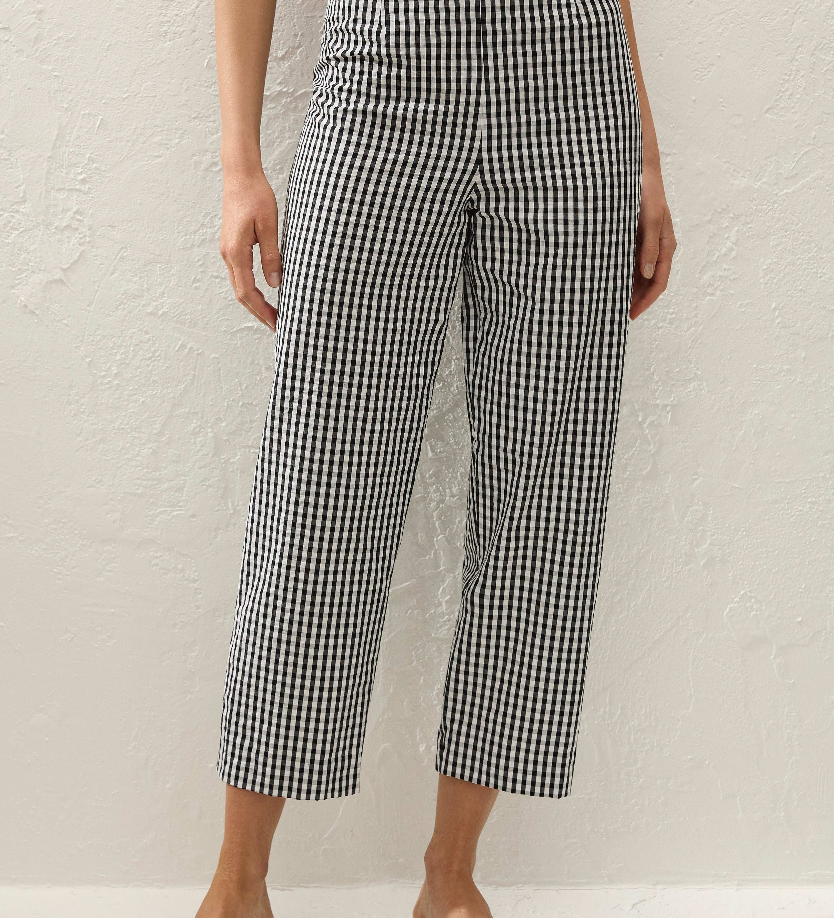 Faithfull - Claudine Pant Black Textured Gingham