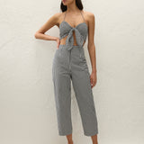 Faithfull - Onda Top Black Textured Gingham