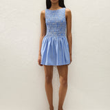 Faithfull - Carina Mini Dress Joao Stripe Azulejo Blue
