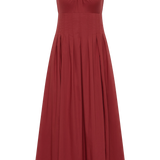Faithfull - Rosalina Midi Dress Porto Red