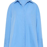 Faithfull - Clemente Shirt Mico Pinstripe Azul