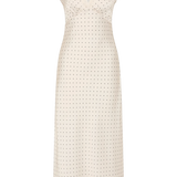 Faithfull - Mina Midi Dress Polka Dot Antique White