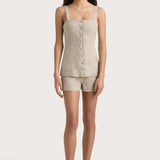 Faithfull - Lila Mini Short Oatmeal - Final Sale