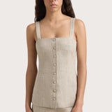 Faithfull - Lila Mini Short Oatmeal - Final Sale