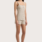 Faithfull - Lila Mini Short Oatmeal - Final Sale