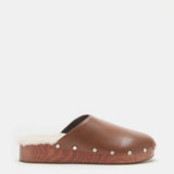 Le Monde Beryl - Agnes Sabot / Nougat Leather Cream Shearling