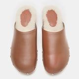 Le Monde Beryl - Agnes Sabot / Nougat Leather Cream Shearling