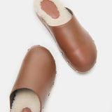 Le Monde Beryl - Agnes Sabot / Nougat Leather Cream Shearling
