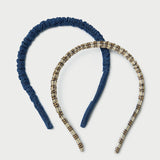 Loeffler Randall - Sabine Denim/Butter Plaid Headband Set
