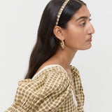 Loeffler Randall - Sabine Denim/Butter Plaid Headband Set