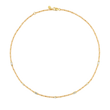 Dorsey - ENAMEL MOISSANITE NECKLACE IN SABLE, 18K GOLD VERMEIL