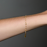 Dorsey - ENAMEL MOISSANITE BRACELET IN SABLE, 18K GOLD VERMEIL
