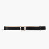 Khaite - Saddle Belt in Black Leather with Silver