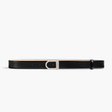 Khaite - Saddle Belt in Black Leather with Silver