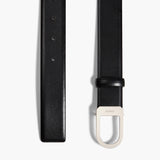 Khaite - Saddle Belt in Black Leather with Silver