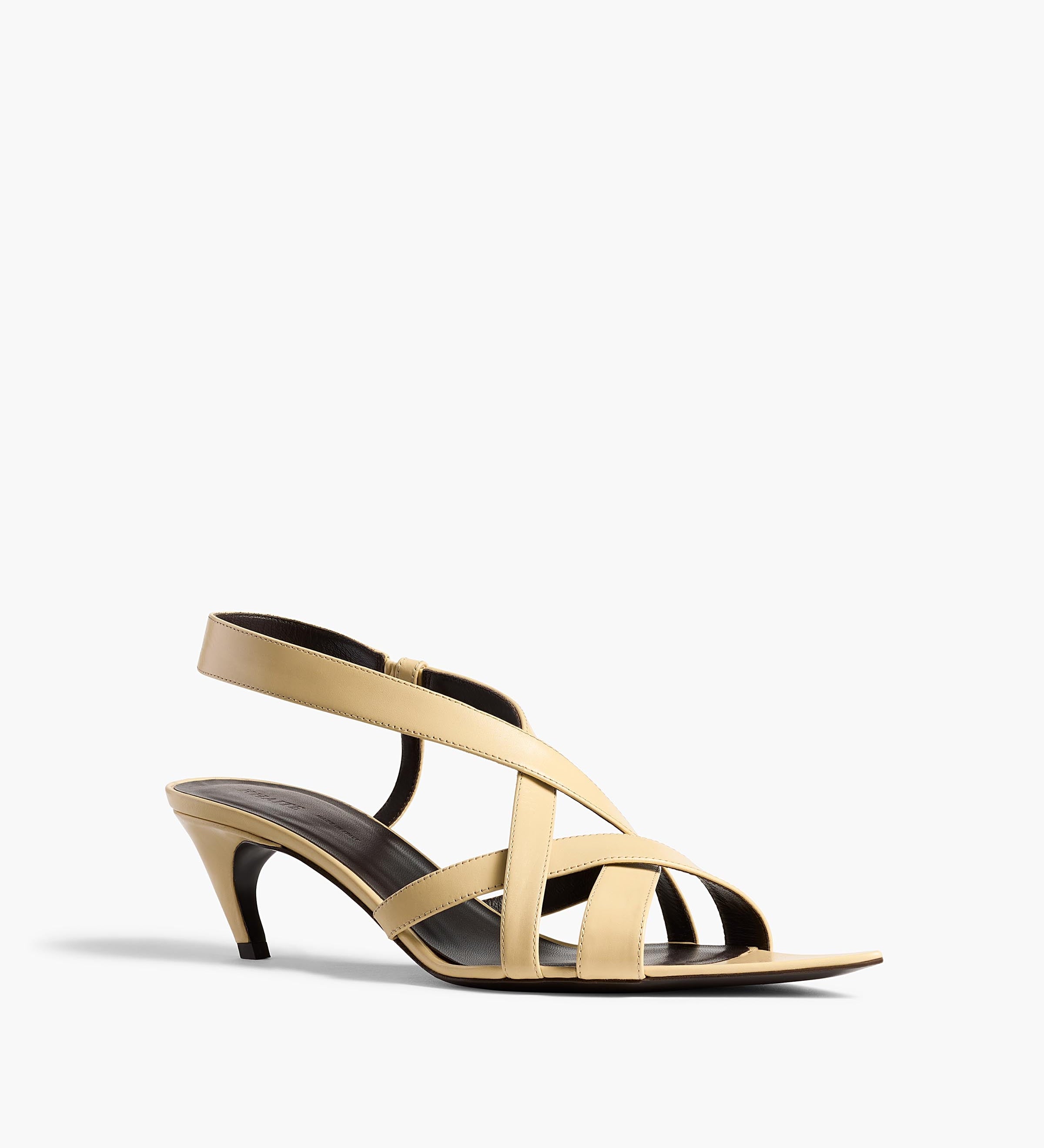 Khaite - Sadie Kitten Heel Sandal in Butter Glazed Leather
