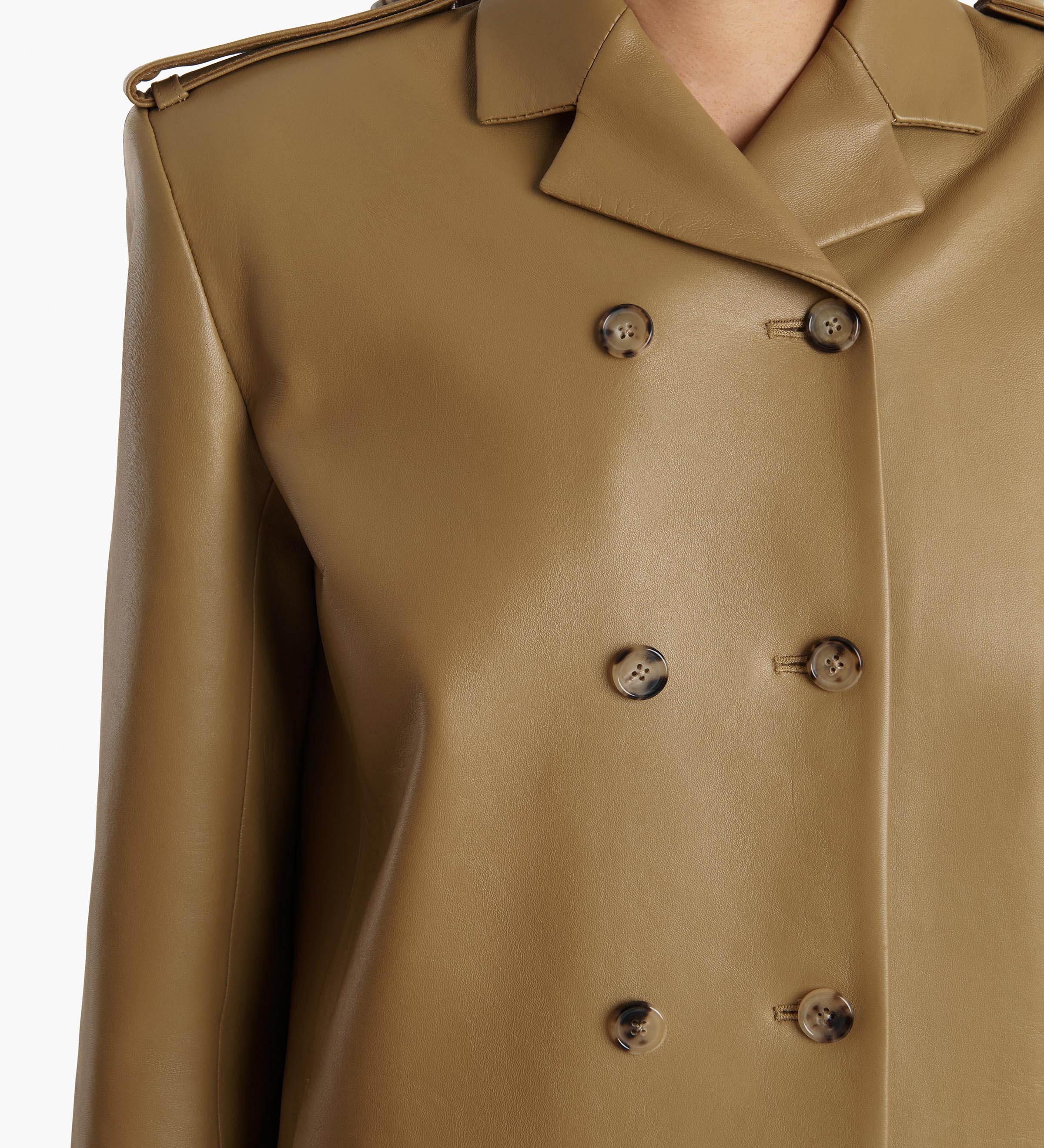 Khaite - Sadra Coat in Golden Ochre
