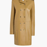 Khaite - Sadra Coat in Golden Ochre