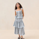 Loeffler Randall - Sainy Light Blue Tiered Skirt
