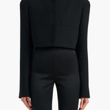 Khaite - Samo Jacket in Black Crepe