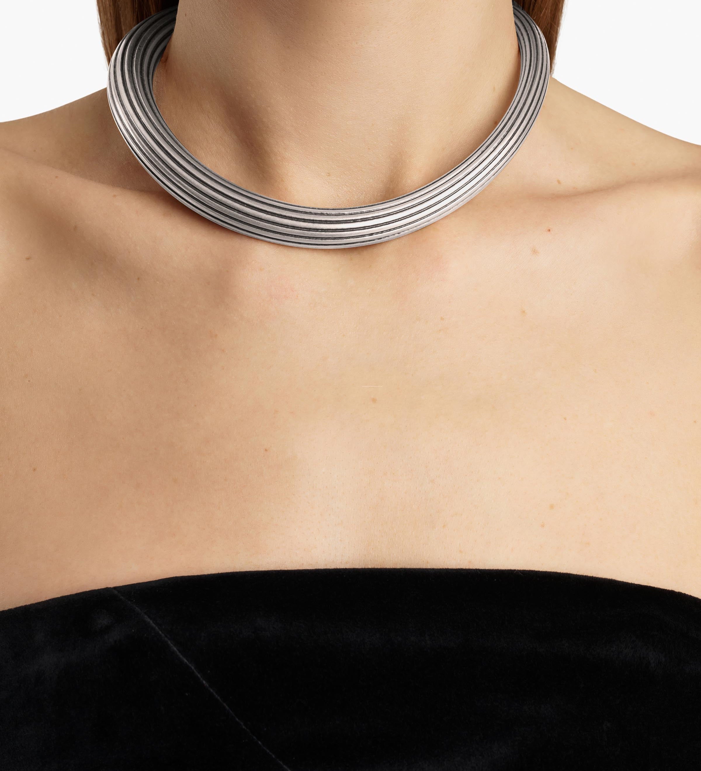 Khaite - Santa Fe Necklace in Antique Silver