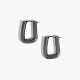 Khaite - Santa Fe Rectangular Earrings in Antique Silver