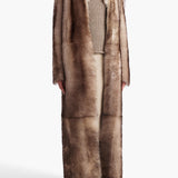 Khaite - Saphra Shearling Coat in Natural