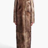 Khaite - Saphra Shearling Coat in Natural