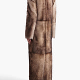 Khaite - Saphra Shearling Coat in Natural