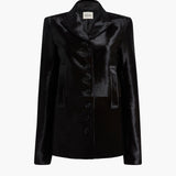 Khaite - Saraphina Jacket in Chocolate Haircalf