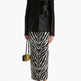 Khaite - Saraphina Jacket in Chocolate Haircalf