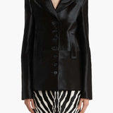 Khaite - Saraphina Jacket in Chocolate Haircalf