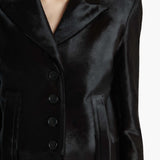 Khaite - Saraphina Jacket in Chocolate Haircalf