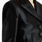 Khaite - Saraphina Jacket in Chocolate Haircalf