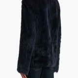 Khaite - Saraphina Jacket in Dark Navy Shearling