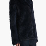 Khaite - Saraphina Jacket in Dark Navy Shearling
