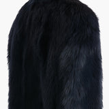 Khaite - Saraphina Jacket in Dark Navy Shearling