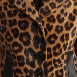 Khaite - Saraphina Jacket in Leopard Print Haircalf