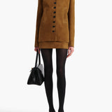 Khaite - Saraphina Jacket in Toffee Suede