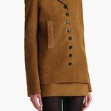 Khaite - Saraphina Jacket in Toffee Suede