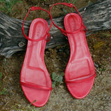DÔEN - SARTENE SANDAL -- RED NAPPA