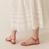 DÔEN - SARTENE SANDAL -- RED NAPPA